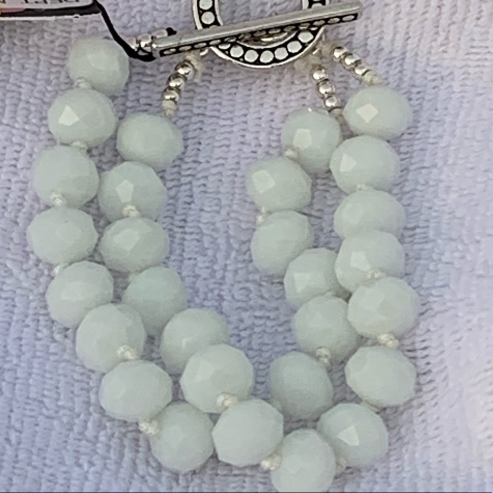 Double Stranded Beaded Necklace & Bracelet Set - Picture 6 of 6